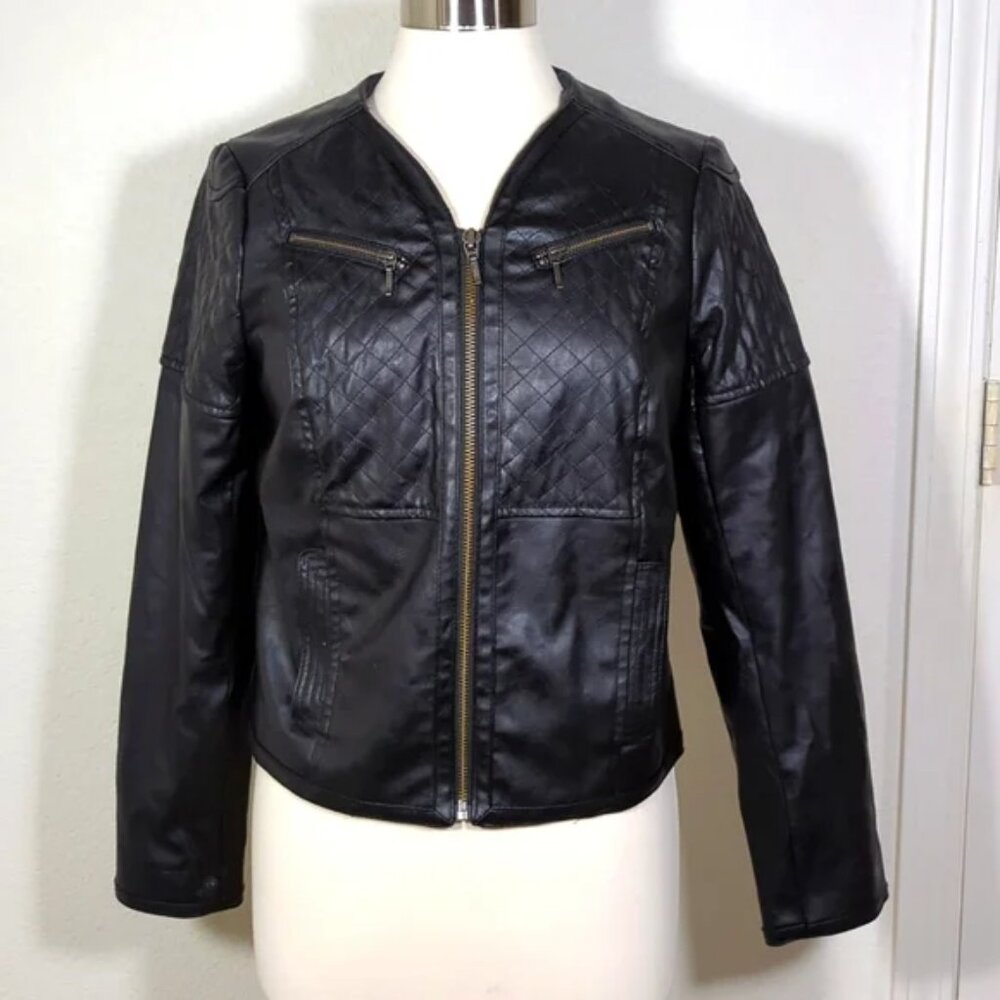 The Limited faux leather jacket blazer  M Gorgeous EUC